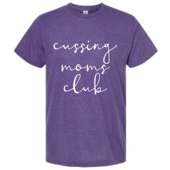 NWT Cussing Moms Club Graphic Tee PURPLE SZ XXXL/3X NWT - Picture 2 of 7
